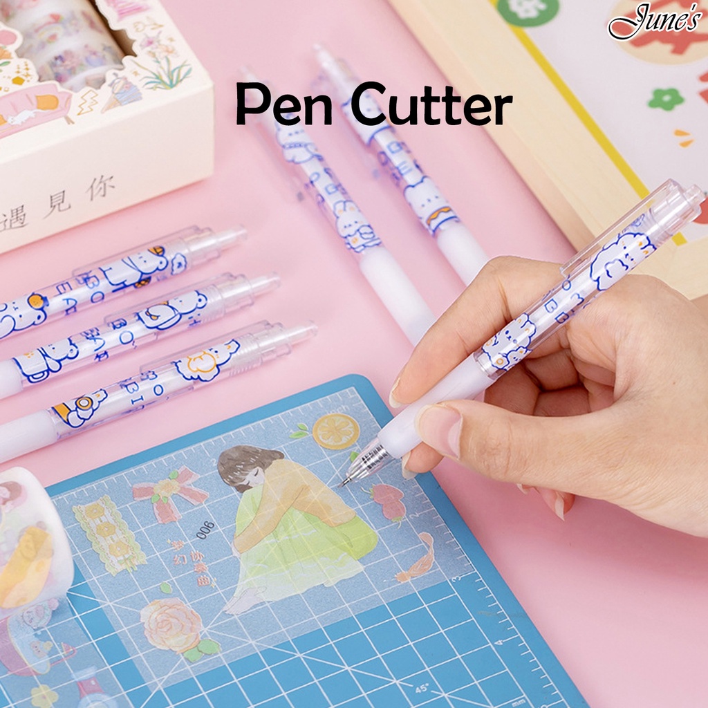 

Pen Cutter Alat Pemotong Kertas Berbentuk Pulpen Press Stationery DIY Office