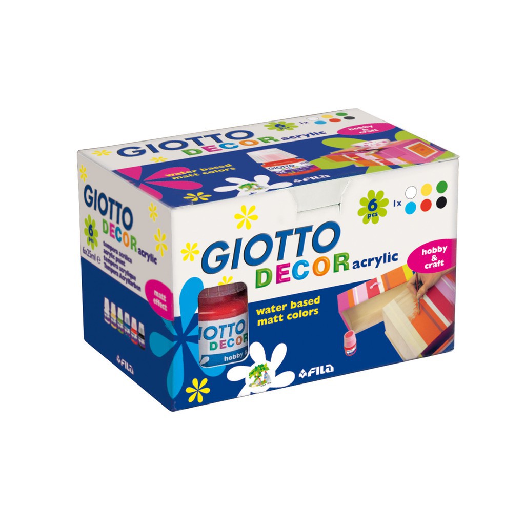 

[BMS Tangerang] Giotto Decor Cat Akrilik Set 6 Warna 25 ml #538200
