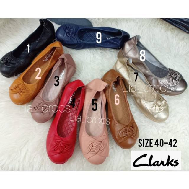 Sepatu Clarks radial ulir best seller / sepatu wanita clarks kulit asli /Clarks radial