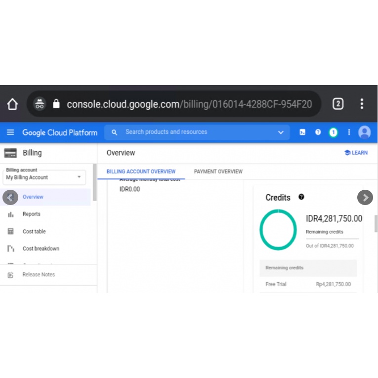 Jual Akun Google Cloud Platform (GCP) Saldo $300