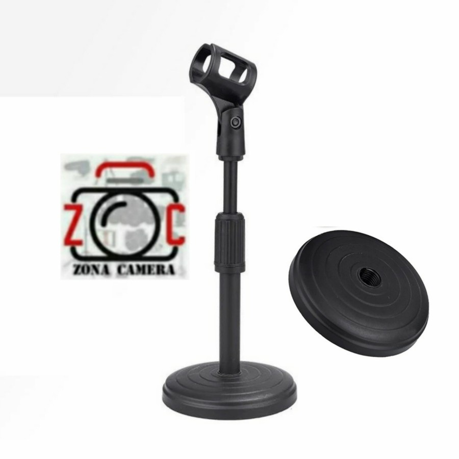 Stand Microphone Podcast Dekstop Holder Standing Mic Universal Tripod