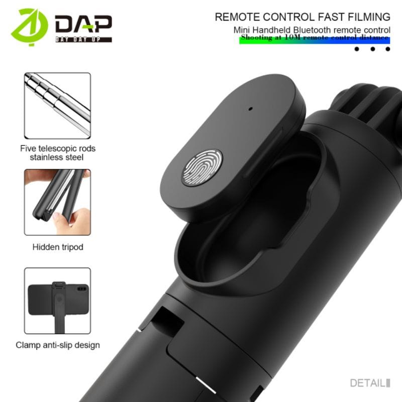 Tongsis Bluetooth DAP DH-P01 ORIGINAL Tongkat Selfie Wireless DAP DH-P01 ORIGINAL