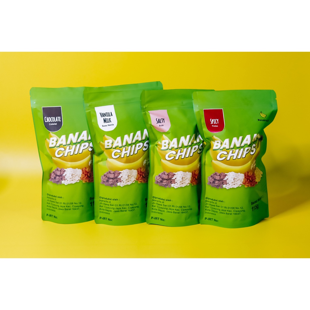 

Keripik Pisang Banana Chips Varian Rasa 115 Gram - Nanalife.id Keripik Pisang Dengan - Garam Himalaya - Chocolate - Susu Asli Berkualitas