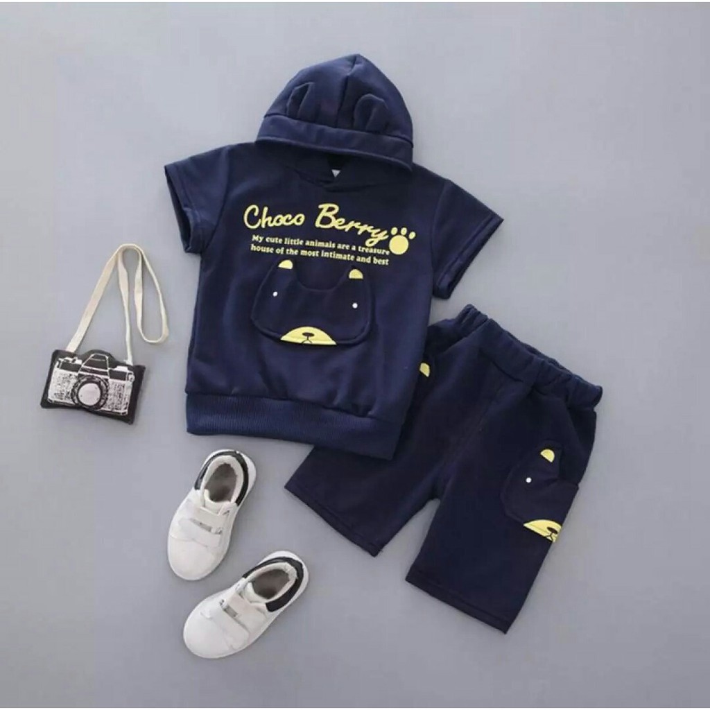 Baju anak 3 tahun Kids Set Choko Berry pakaian anak bayi anak laki laki ZP
