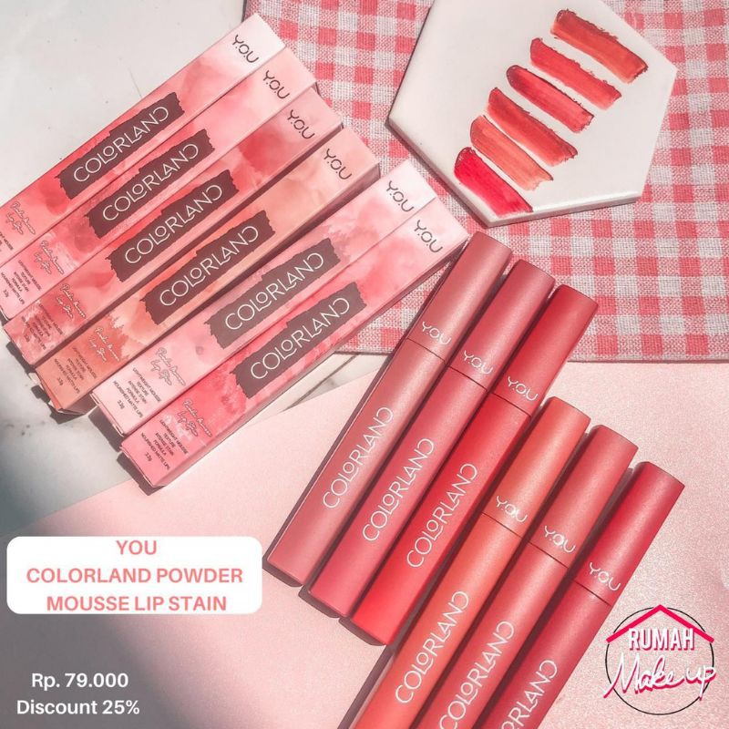 YOU COLORLAND POWDER MOUSSE LIP STAIN