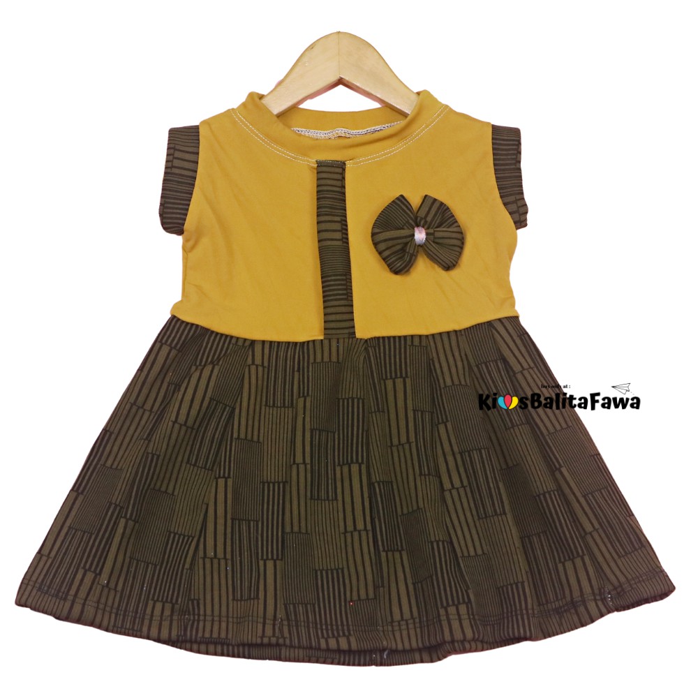 Dress Bilqis uk Bayi 3-18 Bulan / Dres Yukensi Murah Baby Baju Anak Perempuan Gaun Pesta Pakaian