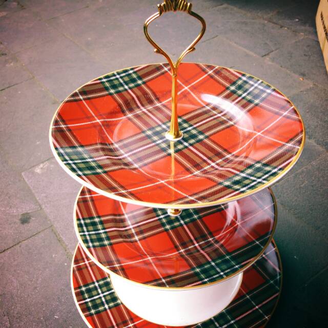 PIRING CUPCAKE SUSUN BAHAN KERAMIK / CERAMIC TIER CAKE 3 LAYERS