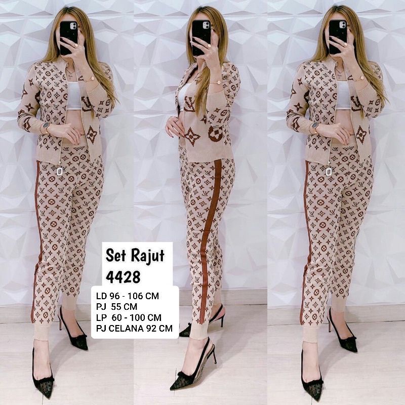 SET LV RAJUT IMPORT PREMIUM#STELAN RAJUT JAKET KNIT