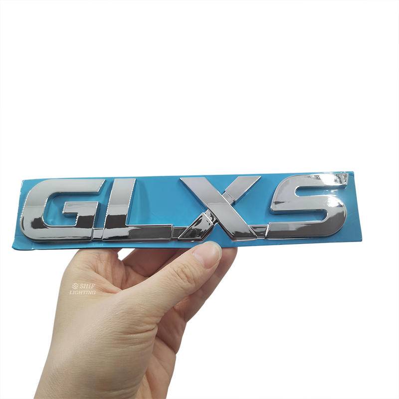 1 X ABS GLXS Letter Logo Auto Car Rear Emblem Badge Sticker Decal Replacement For Toyota HILUX GLXS