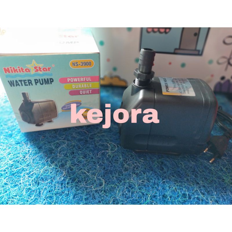 POMPA CELUP KOLAM IKAN AQUARIUM WATER PUMP NIKITA STAR NS 3900 / POMPA HIDROPONIK NS3900