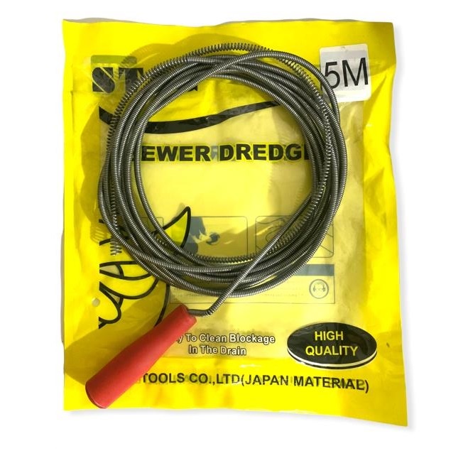 Pipe Cleaner Stag Pembersih Saluran Pipa Mampet Sumbat Tersumbat Drain Pipe Cleaner Manual 5 Meter 10 Meter