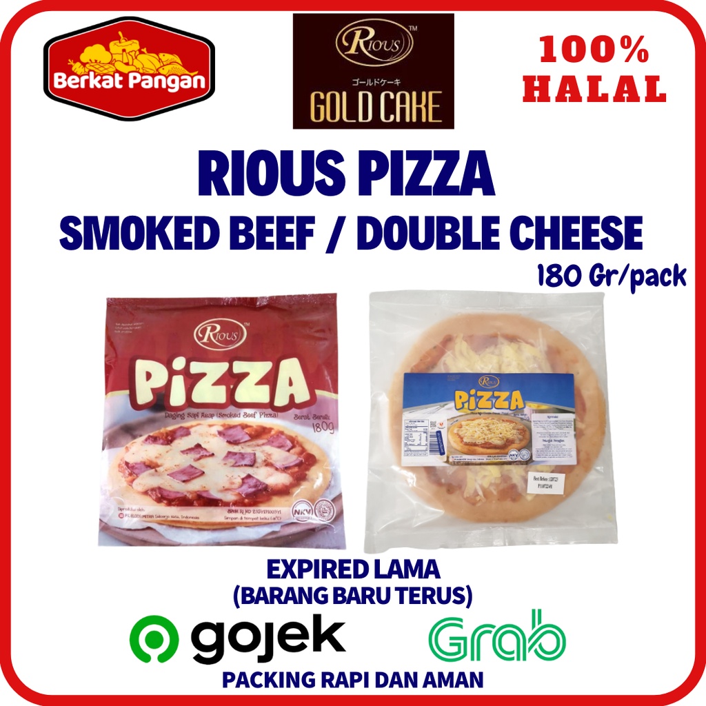 Rious Pizza Smoked Beef / Rious Pizza Double Cheese by Bernardi 180 gr