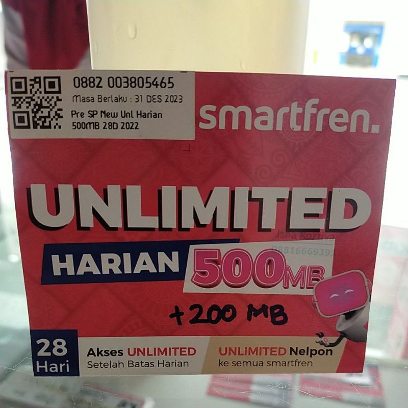 Termurah paket Data Smartfren UNLIMITED 700MB