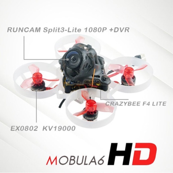 Unik Happymodel Mobula 6 HD 1S brushless whoop racer drone Frsky BNF - Unit only Limited