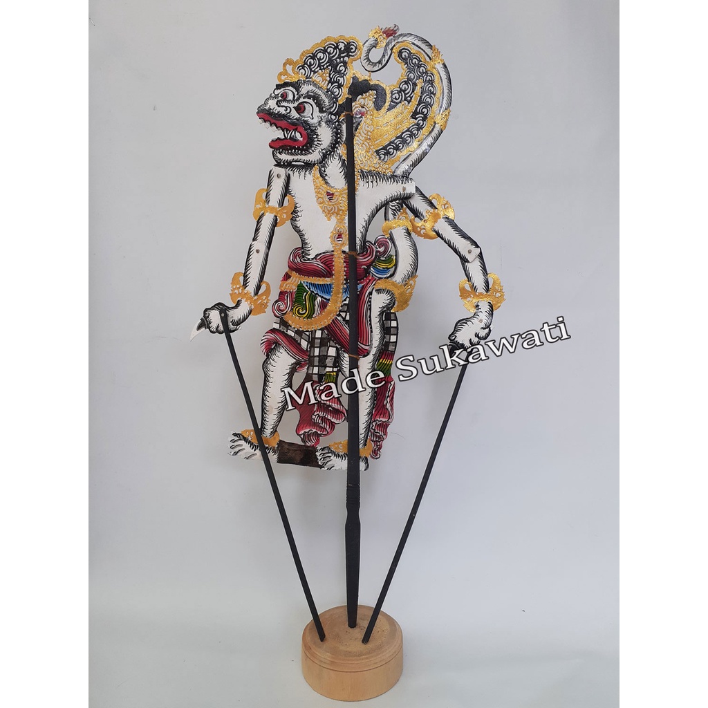 Kerajinan wayang kulit Hanoman ukir bali Hiasan dekorasi Handmade