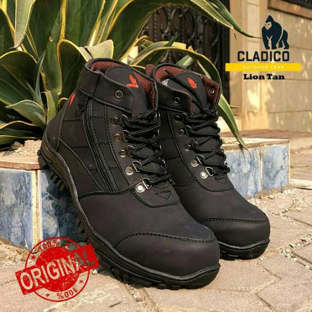 Sepatu Safety Ujung Besi Pria Termurah Boots Klasik Boots Proyek Cladico Lion High Original Terbaru