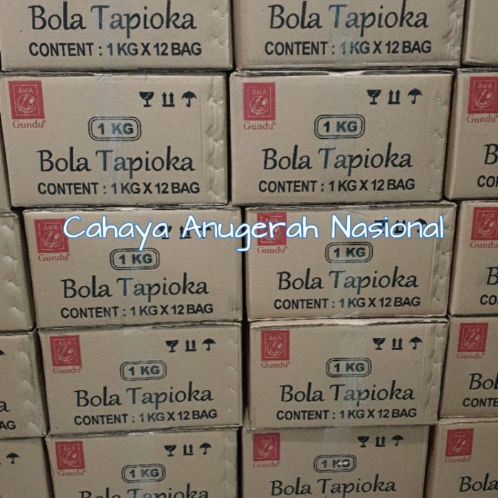 

cs777vv Tapioka Pearl / Boba Merk Gundu 12 X 1 Kg Da01D100
