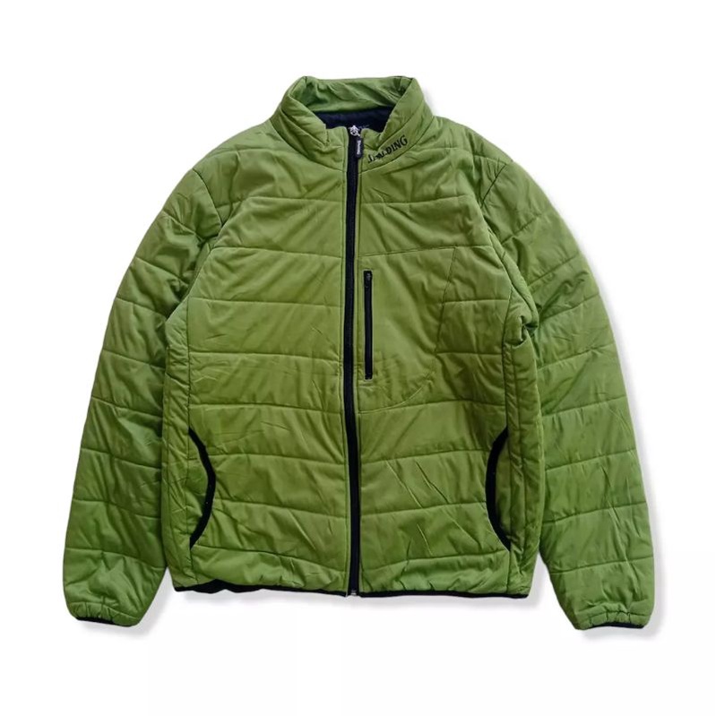 Jaket tebal down jaket spalding hijau original second brand preloved