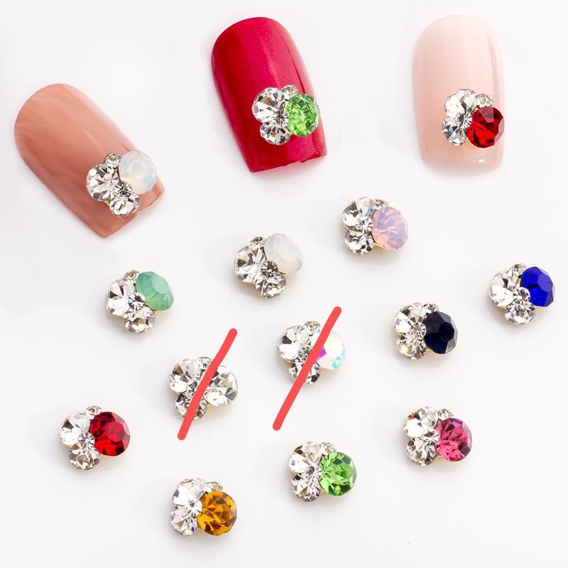 NAIL CHARMS SWAROVSKI TUMPUK HIASAN BATU RHINESTONE NAIL ART NAIL ACC CHARM SWAROVSKI WEDDING NAILS