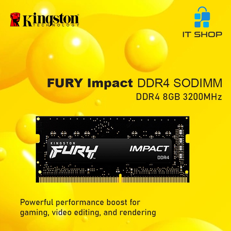 Kingston FURY Impact DDR4 SODIMM 8GB - 3200