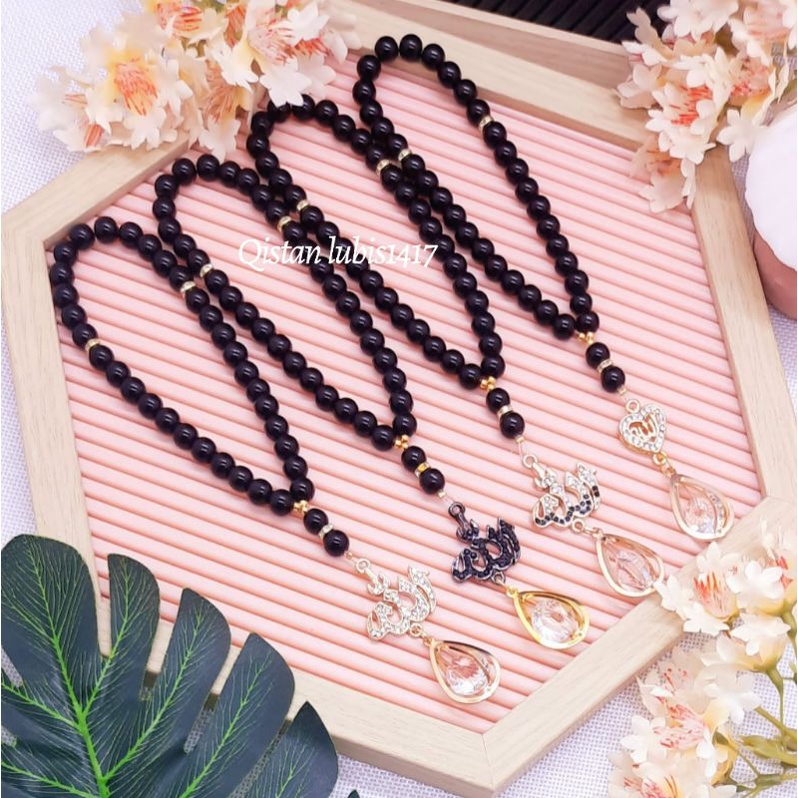 Tasbih Mutiara Black &amp; white