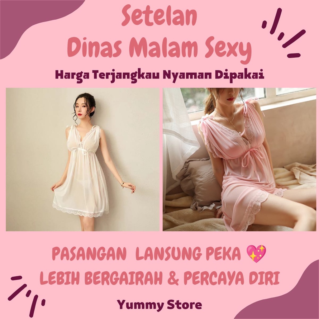 [PREMIUM IMPORT✅] Baju Tidur Set Dinas Malam Pertama Haram Wanita Dewasa Hot Lingerie Gaun Dress Das