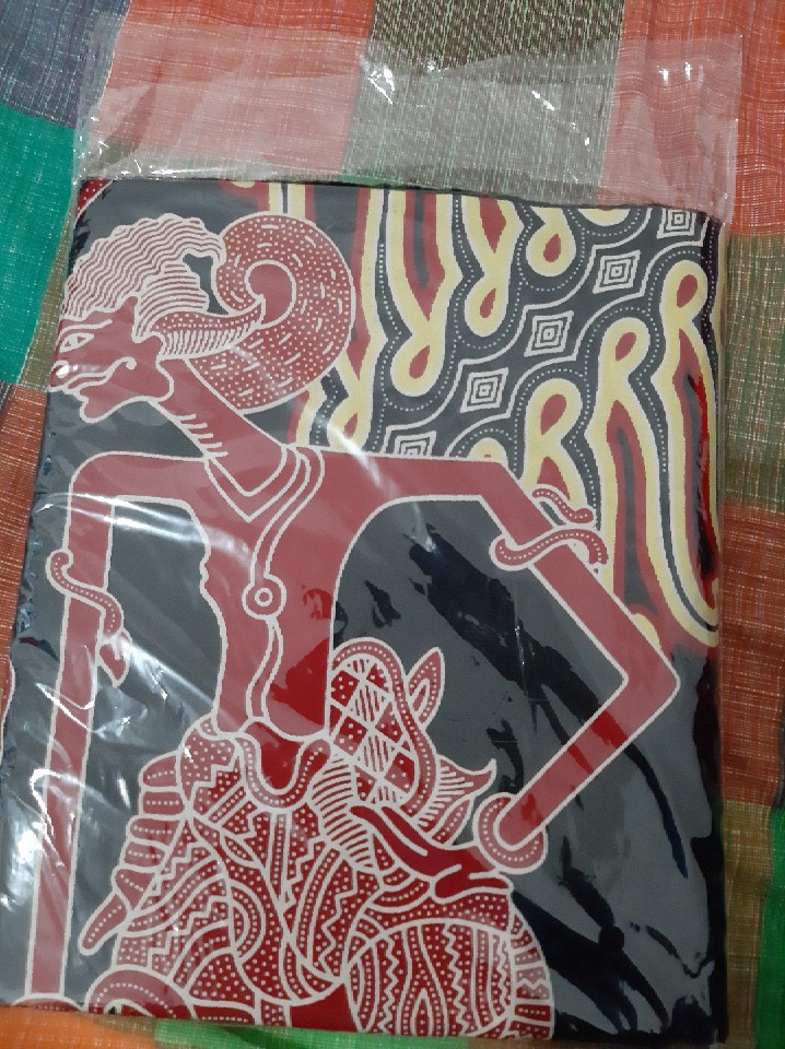 Kain Batik Solo (alusan Limited Stock) Motif Wayang Warna Kuning Cerah