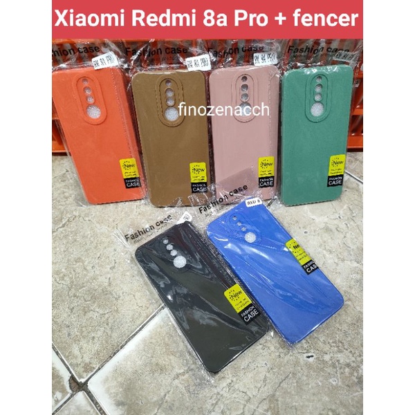 Soft Case Macaron Xiaomi Redmi 8 Redmi 8A Pro + fencer Silikon Casing Silicon Case Macaron Pelindung
