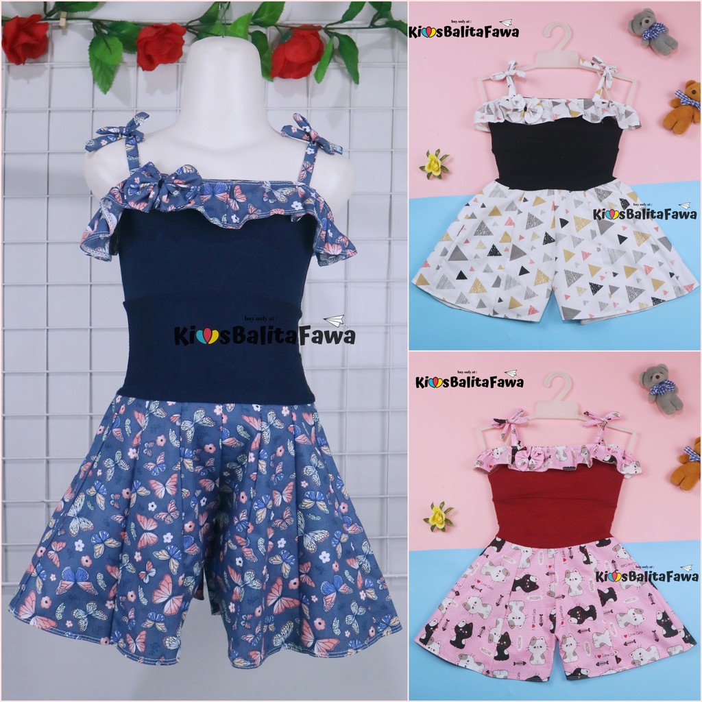 Jumpsuit Sweety uk 1-2 Tahun / Baju Anak Perempuan Overall Import  Kensi Balita Cewek Adem Jumsuit babycinnamon