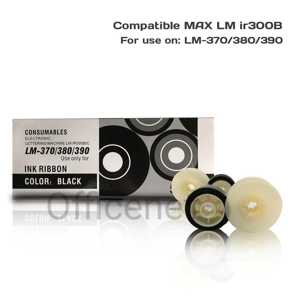 Compatible MAX LM IR300B BLACK ink Ribbon For LETATWIN LM370A LM380E