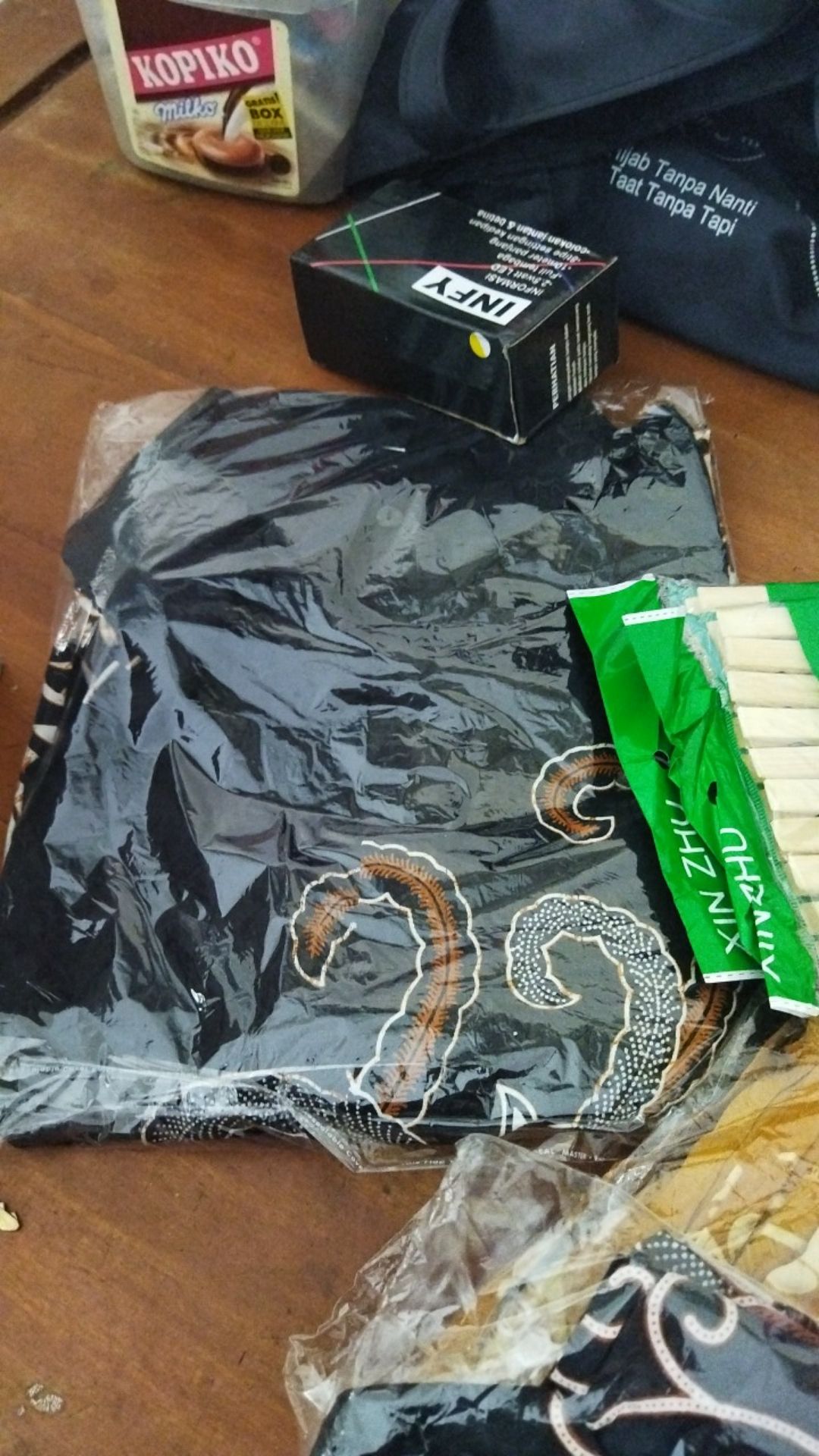 Kemeja Batik Pria Lengan Panjang Size M L Xl Xxl  Bswart Batik Hrb026 Kenongo Hem Panjang Padi