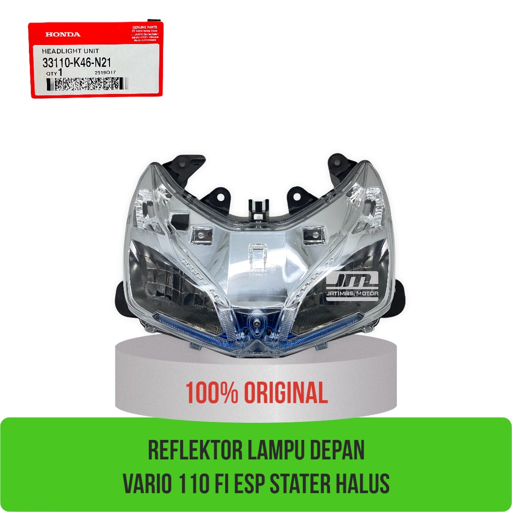 Reflektor lampu depan vario 110 fi esp stater halus 33110-K46-N21