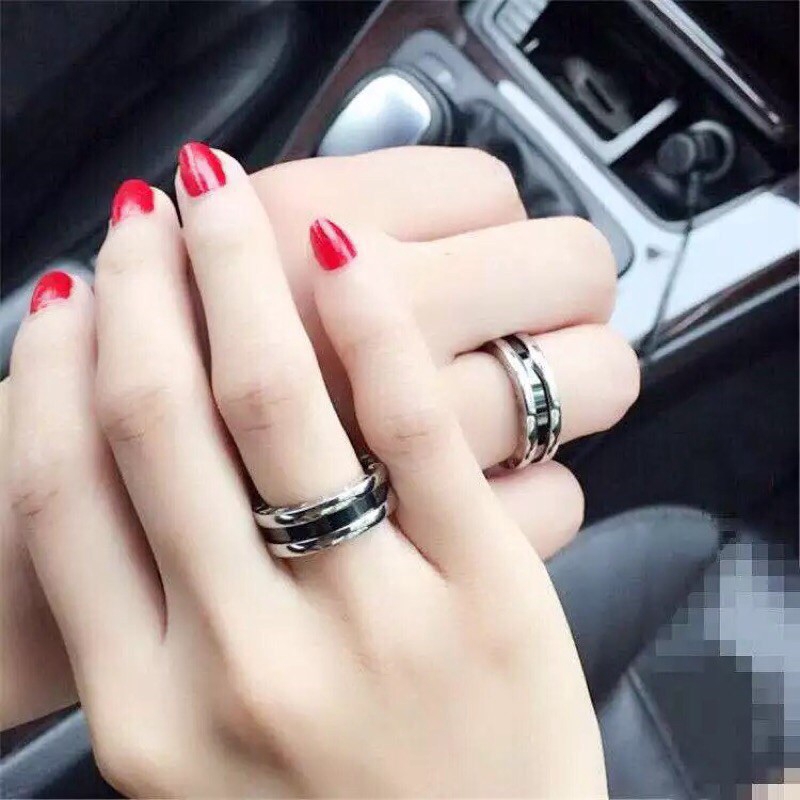 Hot Bvlgari Save The Children One Band Sterling Silver Ring With Black Ceramic Shopee Indonesia