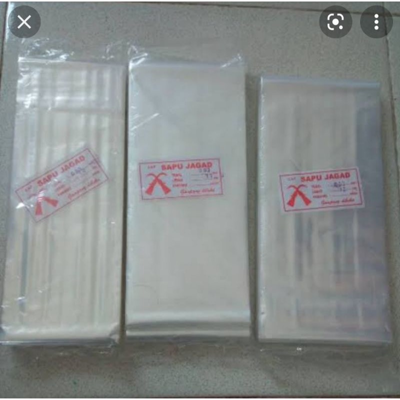 Plastik Bening PP Roll Tebal 0.3 Micron Lebar 8 cm