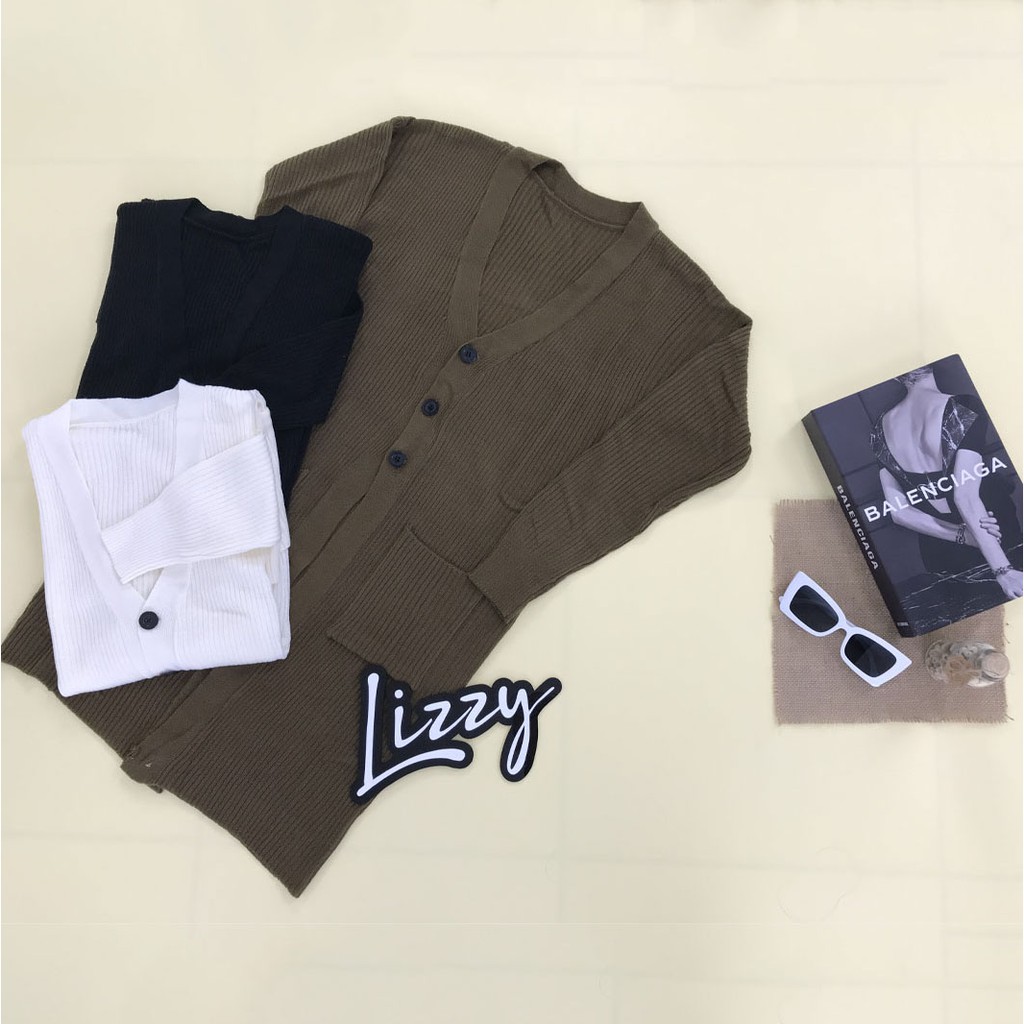 Lizzy - LONG CARDIGAN BUTTON DANYA PREMIUM