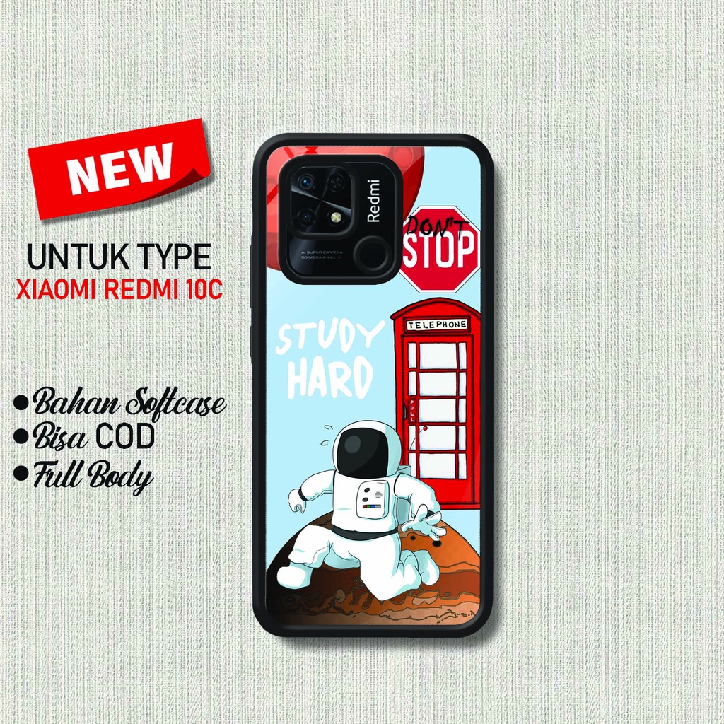 Case Redmi 10C - Hardcase Xiaomi Redmi 10C  - Softcase Xiaomi Redmi 10C - Cassing Elegant Xiaomi Red