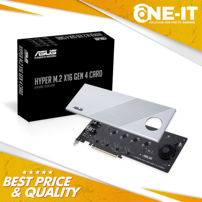 ASUS HYPER M.2 X16 GEN 4 Card NVMe M.2 PCIe 4.0/3.0