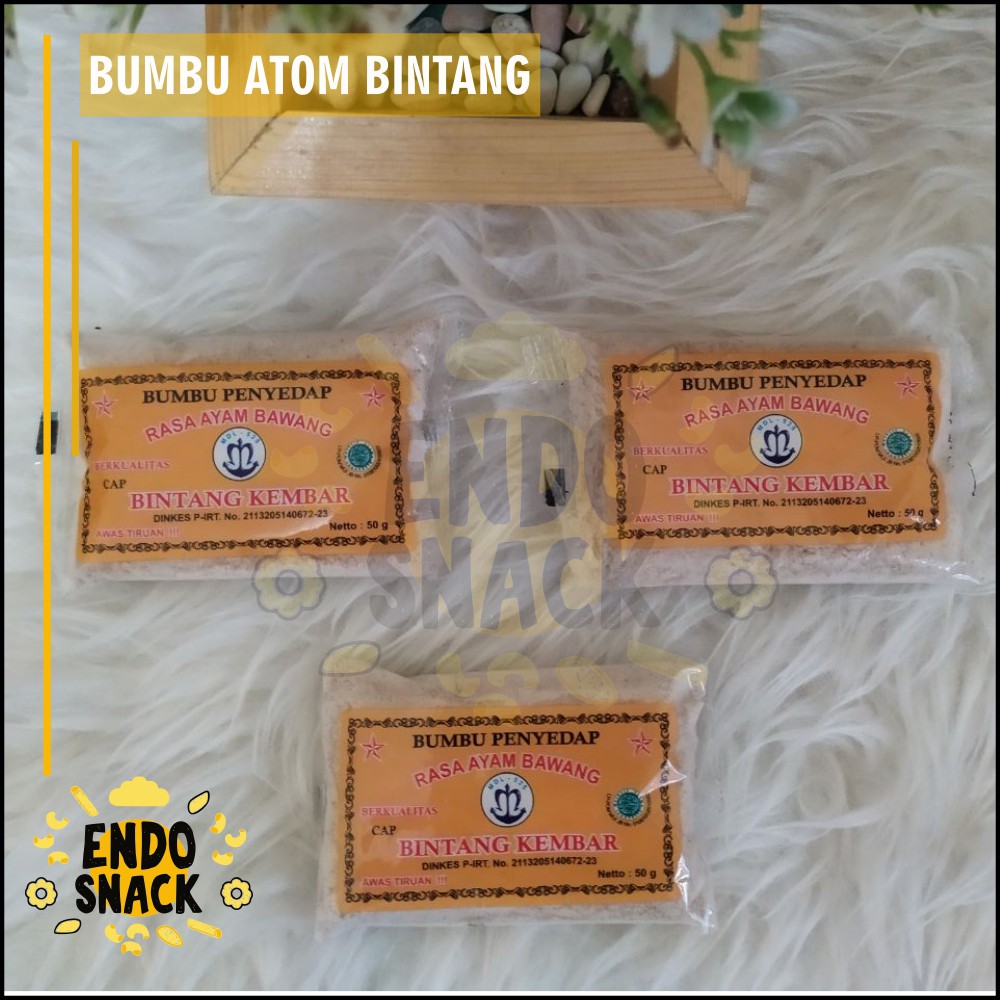 ATOOM BINTANG 50 gr MDL-525 Atom kecil Bumbu Penyedap Rasa Ayam Bawang Baso Aci