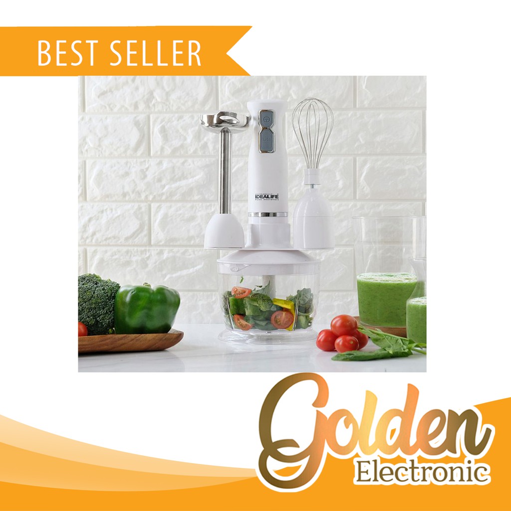 IDEALIFE IL-215S HAND BLENDER COMPLETE SET 4in1