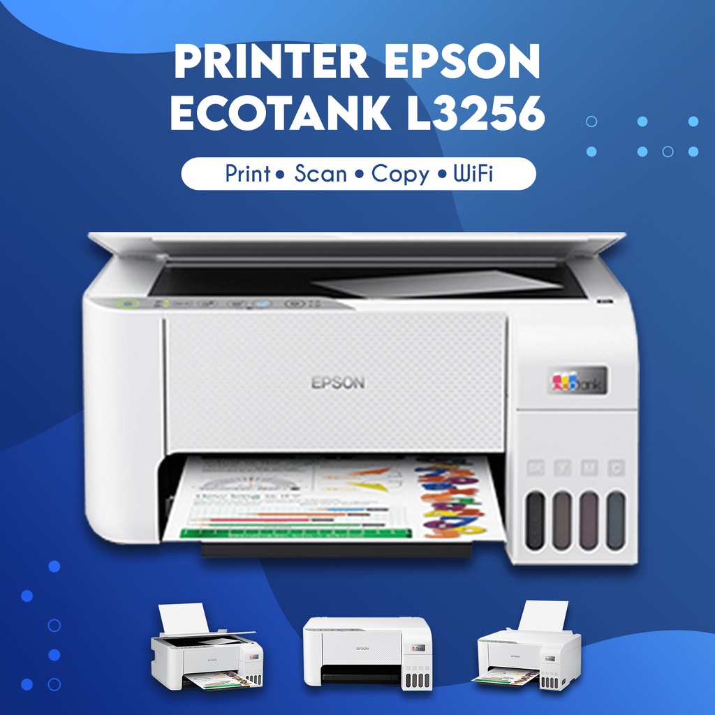 Printer L3256 Epsn EcoTank Wireless A4 All In One Printer Tinta 003