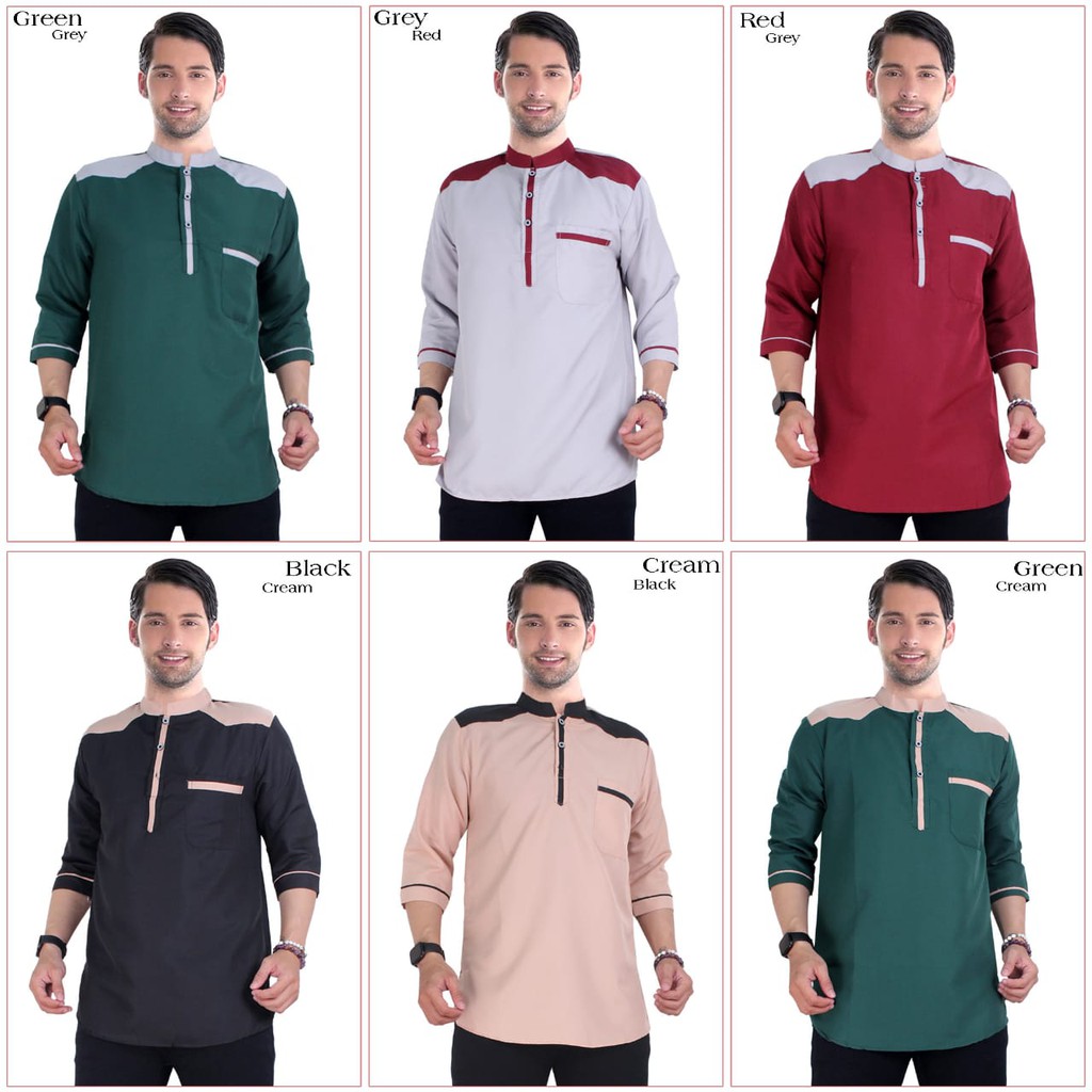 Baju Koko / Kurta Warna Bahan Katun Premium/Harga Grosir/Best Seller/Bisa Bayar Di Tempat