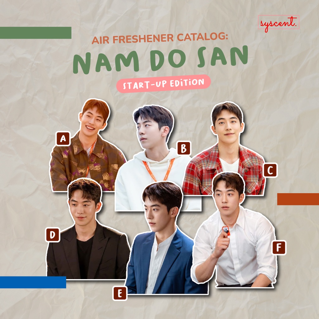 SYSCENT Air Freshener OPPA NAM DO SAN START UP (PARFUM MOBIL / PARFUM RUANGAN) NAM JOO HYUK