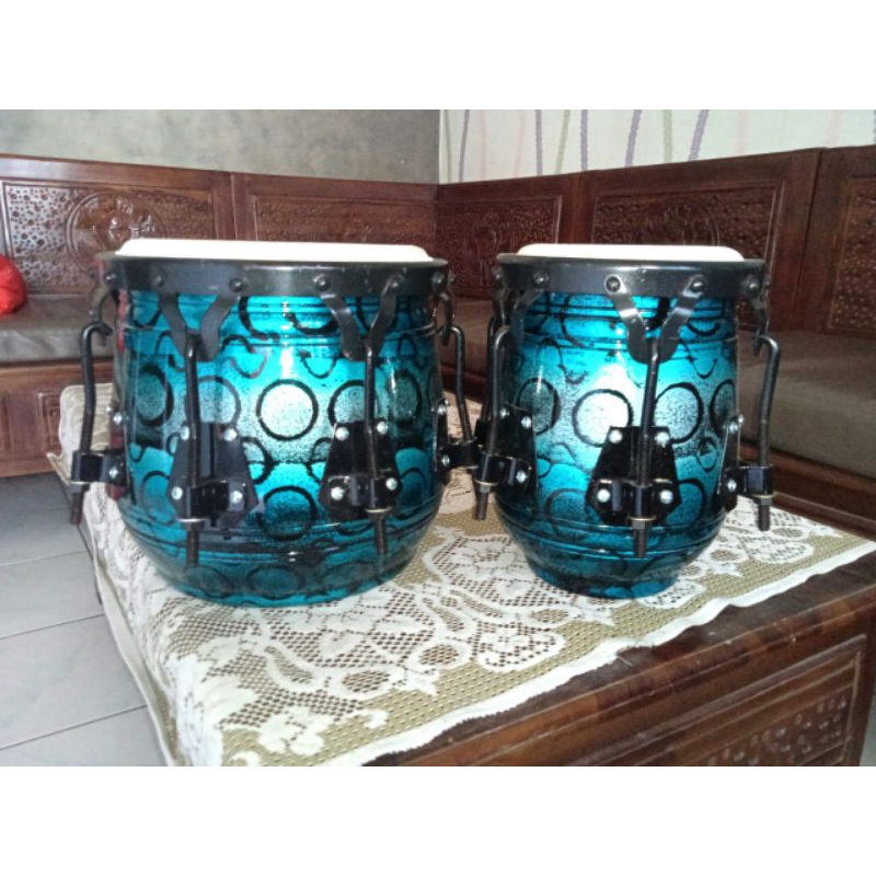 Kendang Tak Dut Ring V6/8 Cat, Kayu Motif Cat