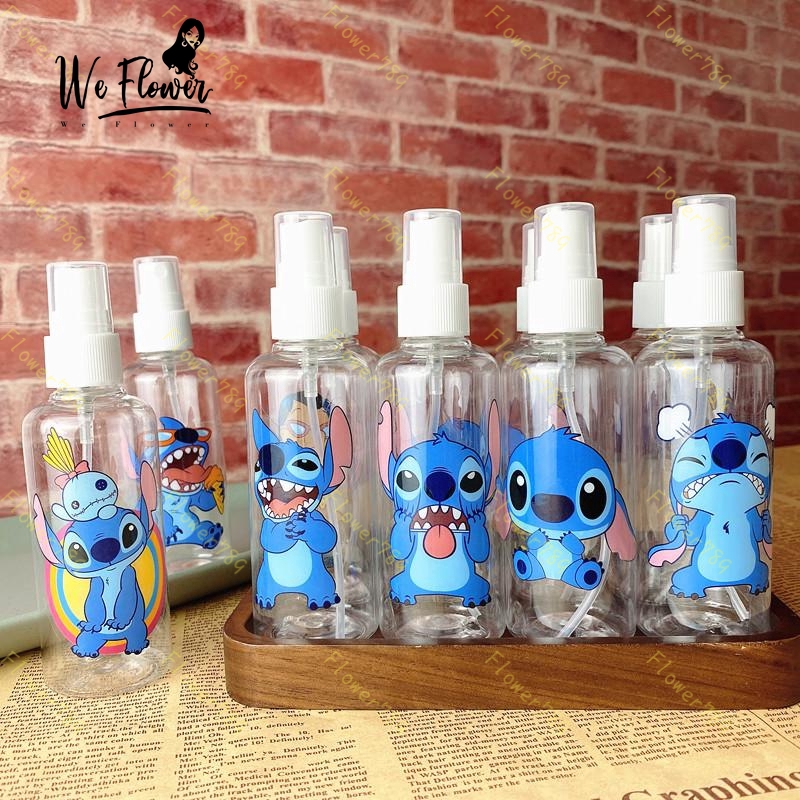 (We) Sumikko Snoppy Stitch Botol Spray Kosong Bahan Plastik Kapasitas 50ml/100ml Portabel