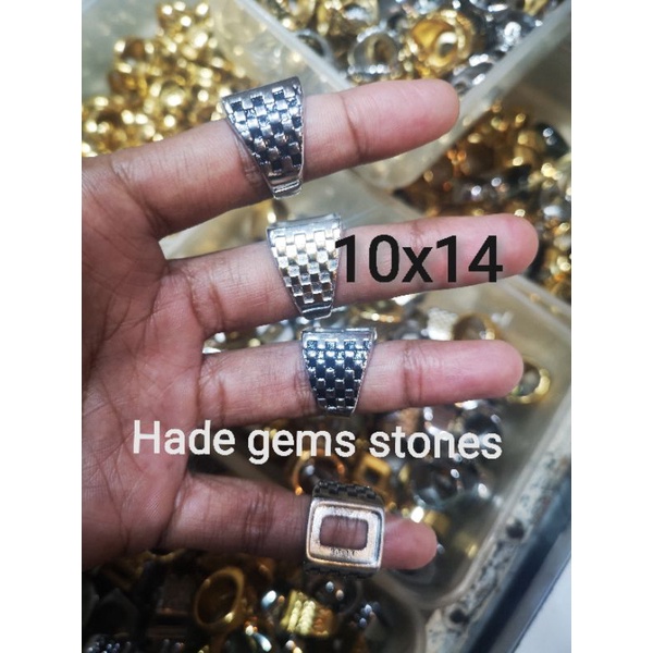 ring emban titanium super kualitas model kotak