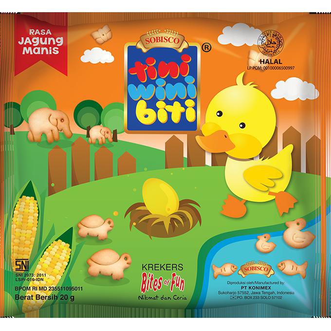 

TERMURAH TINI WINI BITI biskuit anak Jagung Manis 20 g bentuk binatang 3 sachet BEST SELLER