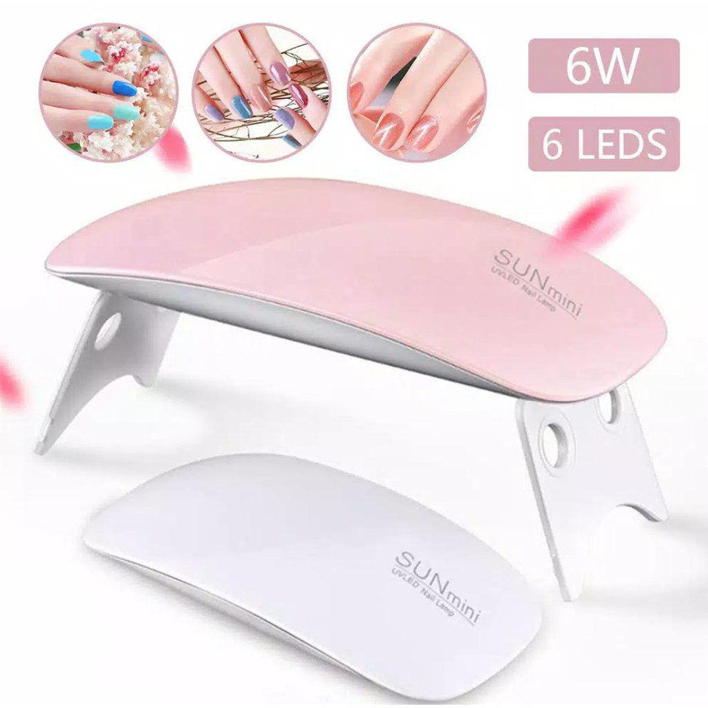 UV LED Nail Dryer / Pengering Kutek LED / Mini UV LED Nail art dryer / Mesin Fototerapi / Lampu Pengering Kuku Manicure / Sun Mini UV