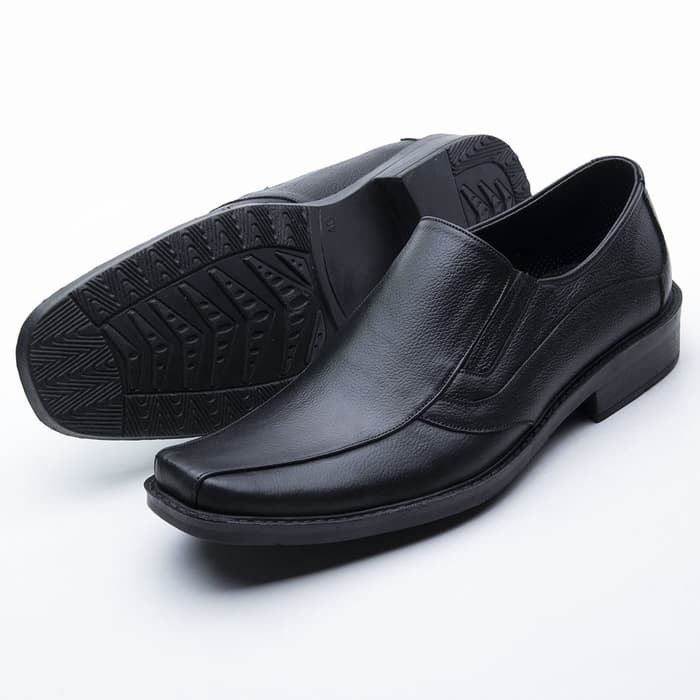Sepatu Formal Pria Mr. Joe Cole Trendy Gaya Santai Main Kerja QB782  100% . Kode : Pt06Ht - Hitam,