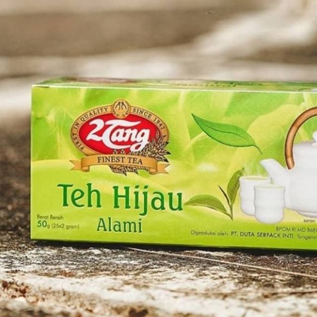 

2tang green tea ( teh hijau )