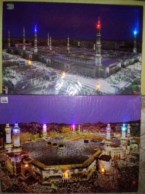 Kaligrafi Kanvas Lampu Led Hd-153 Ukuran 50x70 Cm (08316/08319/08322/08325/08328)